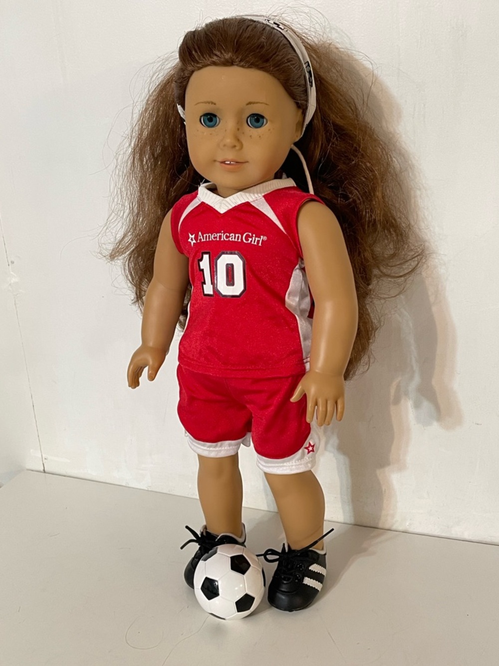 American Girl Doll in Soccer Outfit